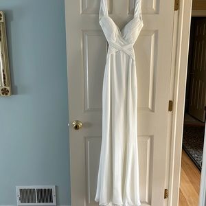 Prom dress, white